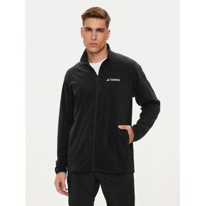 adidas Fleecová mikina Terrex Multi IZ3294 Čierna Regular Fit Muži adidas Fleecová mikina Terrex Multi IZ3294 Čierna Regular Fit Muži