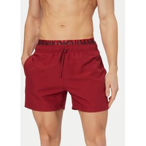 Emporio Armani Športové kraťasy EM000686 AF20432 U5050 Bordová Regular Fit Muži Emporio Armani Športové kraťasy EM000686 AF20432 U5050 Bordová Regular Fit Muži