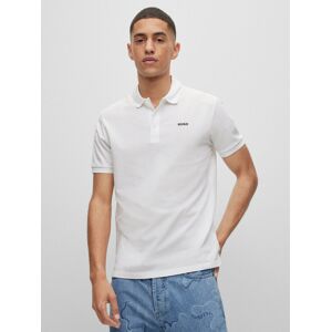Hugo Polokošeľa Donos222 50466182 Biela Regular Fit Muži Hugo Polokošeľa Donos222 50466182 Biela Regular Fit Muži