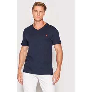 Polo Ralph Lauren Tričko 710671453091 Tmavomodrá Custom Slim Fit Muži Polo Ralph Lauren Tričko 710671453091 Tmavomodrá Custom Slim Fit Muži