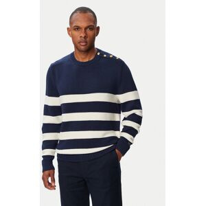 Tommy Hilfiger Sveter Breton MW0MW43502 Tmavomodrá Regular Fit Muži Tommy Hilfiger Sveter Breton MW0MW43502 Tmavomodrá Regular Fit Muži