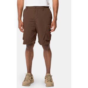 Jack Wolfskin Bavlnené šortky Kalahari 1508381 Hnedá Regular Fit Muži Jack Wolfskin Bavlnené šortky Kalahari 1508381 Hnedá Regular Fit Muži