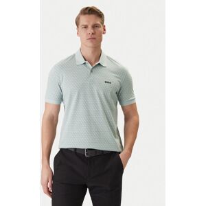 BOSS Polokošeľa PL_GOC Chip Pattern 50554591 Tyrkysová Regular Fit Muži BOSS Polokošeľa PL_GOC Chip Pattern 50554591 Tyrkysová Regular Fit Muži
