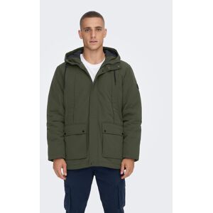 Only & Sons Zimné bundy 22022654 Sivá Regular Fit Muži Only & Sons Zimné bundy 22022654 Sivá Regular Fit Muži