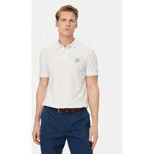 Tommy Hilfiger Polokošeľa MW0MW43046 Biela Regular Fit Muži Tommy Hilfiger Polokošeľa MW0MW43046 Biela Regular Fit Muži