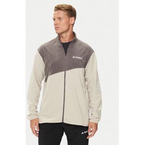 adidas Fleecová mikina Terrex Multi IZ3296 Béžová Regular Fit Muži adidas Fleecová mikina Terrex Multi IZ3296 Béžová Regular Fit Muži