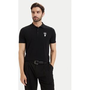 KARL LAGERFELD Polokošeľa 745024 563221 Čierna Regular Fit Muži KARL LAGERFELD Polokošeľa 745024 563221 Čierna Regular Fit Muži