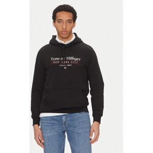 Tommy Hilfiger Mikina Center Stack MW0MW38672 Čierna Regular Fit Muži Tommy Hilfiger Mikina Center Stack MW0MW38672 Čierna Regular Fit Muži