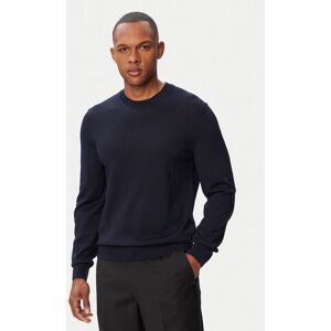 BOSS Sveter H-Leno 50565469 Tmavomodrá Regular Fit Muži BOSS Sveter H-Leno 50565469 Tmavomodrá Regular Fit Muži
