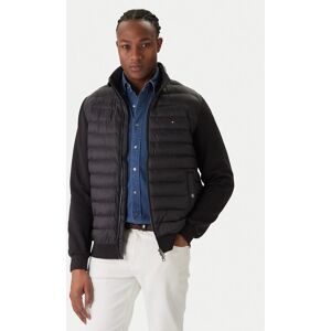 Tommy Hilfiger Prechodná bunda Mix Media Ess MW0MW41329 Čierna Regular Fit Muži Tommy Hilfiger Prechodná bunda Mix Media Ess MW0MW41329 Čierna Regular Fit Muži