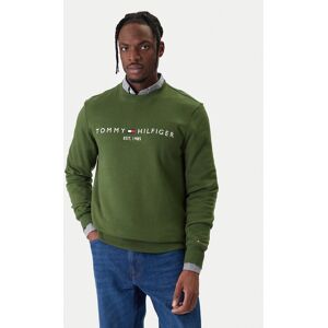Tommy Hilfiger Mikina Logo MW0MW11596 Zelená Regular Fit Muži Tommy Hilfiger Mikina Logo MW0MW11596 Zelená Regular Fit Muži