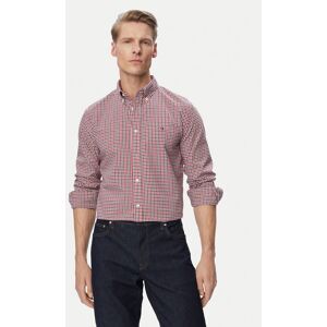 Tommy Hilfiger Košeľa Gingham MW0MW43319 Červená Regular Fit Muži Tommy Hilfiger Košeľa Gingham MW0MW43319 Červená Regular Fit Muži