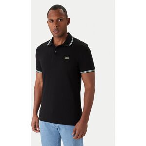 Lacoste Polokošeľa PH9875 Čierna Regular Fit Muži Lacoste Polokošeľa PH9875 Čierna Regular Fit Muži