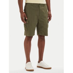 Tommy Hilfiger Bavlnené šortky Twill Cargo MW0MW42350 Kaki Relaxed Fit Muži Tommy Hilfiger Bavlnené šortky Twill Cargo MW0MW42350 Kaki Relaxed Fit Muži