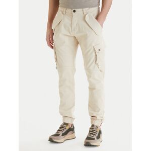 Alpha Industries Bavlnené nohavice Combat 126215 Écru Slim Fit Muži Alpha Industries Bavlnené nohavice Combat 126215 Écru Slim Fit Muži