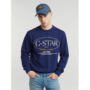 G-Star Raw Mikina Circle D25100-D257 Modrá Regular Fit Muži G-Star Raw Mikina Circle D25100-D257 Modrá Regular Fit Muži