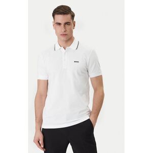 BOSS Polokošeľa Birdie Paule 50559365 Biela Slim Fit Muži BOSS Polokošeľa Birdie Paule 50559365 Biela Slim Fit Muži