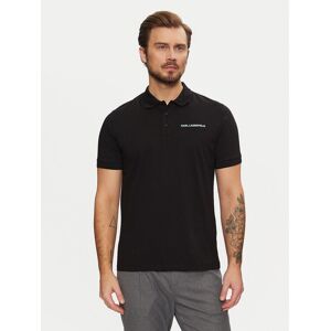 KARL LAGERFELD Polokošeľa 745094 551225 Čierna Regular Fit Muži KARL LAGERFELD Polokošeľa 745094 551225 Čierna Regular Fit Muži