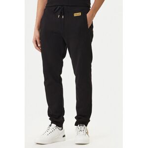 Versace Jeans Couture Teplákové nohavice 80GAAT04 CF01T Čierna Regular Fit Muži Versace Jeans Couture Teplákové nohavice 80GAAT04 CF01T Čierna Regular Fit Muži