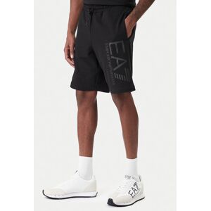 EA7 Emporio Armani Športové kraťasy 7M001414 AF22266 MC005 Čierna Regular Fit Muži EA7 Emporio Armani Športové kraťasy 7M001414 AF22266 MC005 Čierna Regular Fit Muži