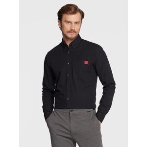 Hugo Košeľa Evito 50479302 Čierna Slim Fit Muži Hugo Košeľa Evito 50479302 Čierna Slim Fit Muži