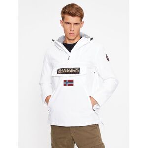 Napapijri Bunda anorak NP0A4GMD Biela Regular Fit Muži Napapijri Bunda anorak NP0A4GMD Biela Regular Fit Muži