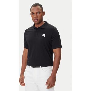 KARL LAGERFELD Polokošeľa 745710 500224 Čierna Regular Fit Muži KARL LAGERFELD Polokošeľa 745710 500224 Čierna Regular Fit Muži