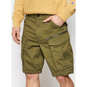 G-Star Raw Bavlnené šortky Rovic D08566-5126-724 Zelená Relaxed Fit Muži G-Star Raw Bavlnené šortky Rovic D08566-5126-724 Zelená Relaxed Fit Muži