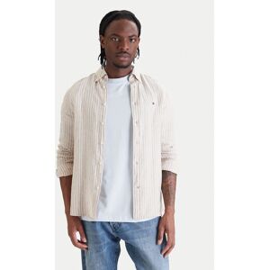 Tommy Hilfiger Košeľa Bengal MW0MW42400 Béžová Regular Fit Muži Tommy Hilfiger Košeľa Bengal MW0MW42400 Béžová Regular Fit Muži