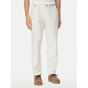 Tommy Hilfiger Bavlnené nohavice Harlem MW0MW43158 Svetlo béžová Straight Fit Muži Tommy Hilfiger Bavlnené nohavice Harlem MW0MW43158 Svetlo béžová Straight Fit Muži