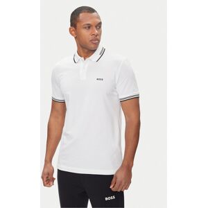 Boss Polokošeľa Paul 50506193 Biela Slim Fit Muži Boss Polokošeľa Paul 50506193 Biela Slim Fit Muži