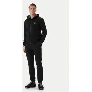 Aeronautica Militare Tepláková súprava 261TF0108UF00674 Čierna Regular Fit Muži Aeronautica Militare Tepláková súprava 261TF0108UF00674 Čierna Regular Fit Muži