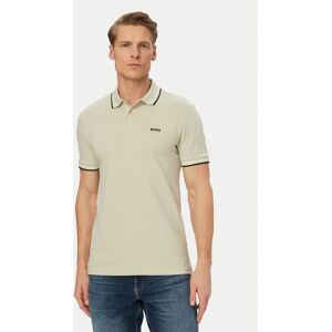 BOSS Polokošeľa Paul 50506193 Svetlo béžová Slim Fit Muži BOSS Polokošeľa Paul 50506193 Svetlo béžová Slim Fit Muži