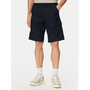 BOSS Bavlnené šortky Sisla 50559366 Tmavomodrá Relaxed Fit Muži BOSS Bavlnené šortky Sisla 50559366 Tmavomodrá Relaxed Fit Muži