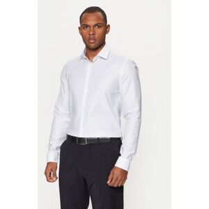 Calvin Klein Košeľa K10K113855 Biela Slim Fit Muži Calvin Klein Košeľa K10K113855 Biela Slim Fit Muži