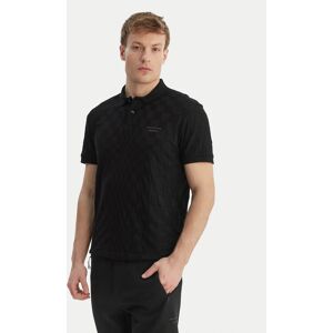 BOSS Polokošeľa PS Spirit 70 50559802 Čierna Regular Fit Muži BOSS Polokošeľa PS Spirit 70 50559802 Čierna Regular Fit Muži
