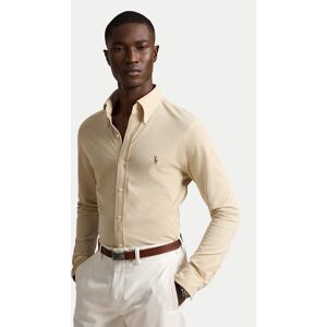 Polo Ralph Lauren Košeľa 710P03967502 Svetlo béžová Slim Fit Muži Polo Ralph Lauren Košeľa 710P03967502 Svetlo béžová Slim Fit Muži