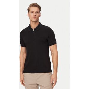 Calvin Klein Polokošeľa LV04LE255G Čierna Slim Fit Muži Calvin Klein Polokošeľa LV04LE255G Čierna Slim Fit Muži