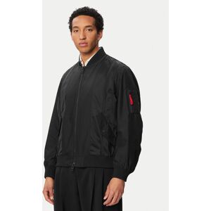 HUGO Bundy bomber Badamo 2621 50556484 Čierna Regular Fit Muži HUGO Bundy bomber Badamo 2621 50556484 Čierna Regular Fit Muži
