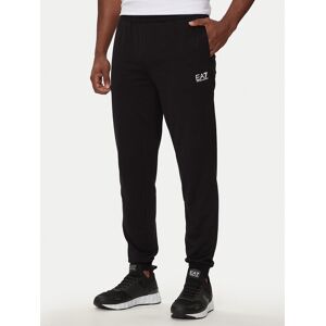 EA7 Emporio Armani Teplákové nohavice 8NPP66 PJVRZ 1200 Čierna Regular Fit Muži EA7 Emporio Armani Teplákové nohavice 8NPP66 PJVRZ 1200 Čierna Regular Fit Muži