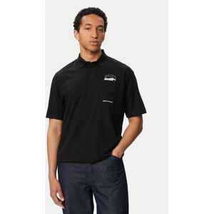 KARL LAGERFELD Polokošeľa 745127 561225 Čierna Regular Fit Muži KARL LAGERFELD Polokošeľa 745127 561225 Čierna Regular Fit Muži