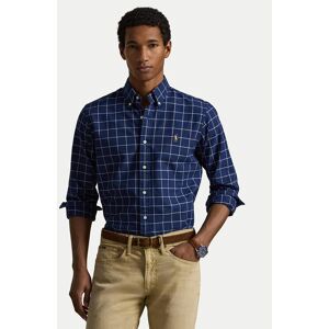 Polo Ralph Lauren Košeľa 710P07186001 Tmavomodrá Custom Fit Muži Polo Ralph Lauren Košeľa 710P07186001 Tmavomodrá Custom Fit Muži