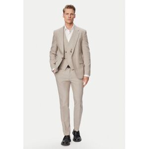 HUGO Oblek Arti/Hesten242V1X 50559671 Béžová Extra Slim Fit Muži HUGO Oblek Arti/Hesten242V1X 50559671 Béžová Extra Slim Fit Muži