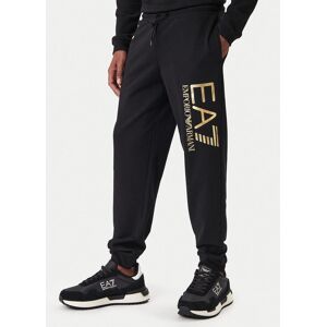 EA7 Emporio Armani Teplákové nohavice 7M001415 AF22266 MC004 Čierna Regular Fit Muži EA7 Emporio Armani Teplákové nohavice 7M001415 AF22266 MC004 Čierna Regular Fit Muži