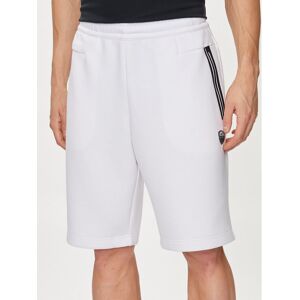 EA7 Emporio Armani Športové kraťasy 8NPS08 PJ4EZ 1100 Biela Regular Fit Muži EA7 Emporio Armani Športové kraťasy 8NPS08 PJ4EZ 1100 Biela Regular Fit Muži