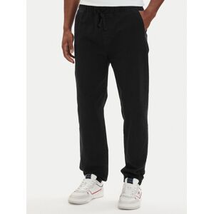 Tommy Jeans Jogger nohavice DM0DM22819 Čierna Tapered Fit Muži Tommy Jeans Jogger nohavice DM0DM22819 Čierna Tapered Fit Muži