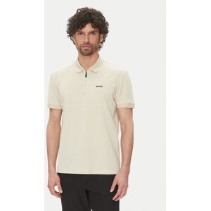 BOSS Polokošeľa Philix Pima 50538177 Béžová Regular Fit Muži BOSS Polokošeľa Philix Pima 50538177 Béžová Regular Fit Muži