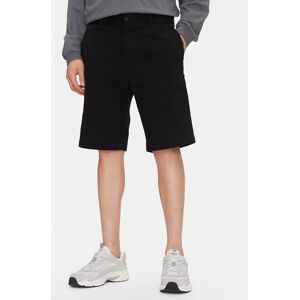 HUGO Bavlnené šortky Dante242 50510605 Čierna Regular Fit Muži HUGO Bavlnené šortky Dante242 50510605 Čierna Regular Fit Muži
