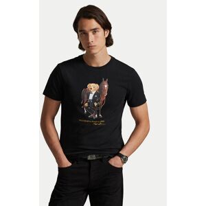 Polo Ralph Lauren Tričko 710P08093002 Čierna Custom Slim Fit Muži Polo Ralph Lauren Tričko 710P08093002 Čierna Custom Slim Fit Muži