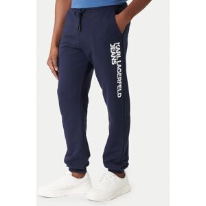 Karl Lagerfeld Jeans Teplákové nohavice A1M10001 Tmavomodrá Slim Fit Muži Karl Lagerfeld Jeans Teplákové nohavice A1M10001 Tmavomodrá Slim Fit Muži